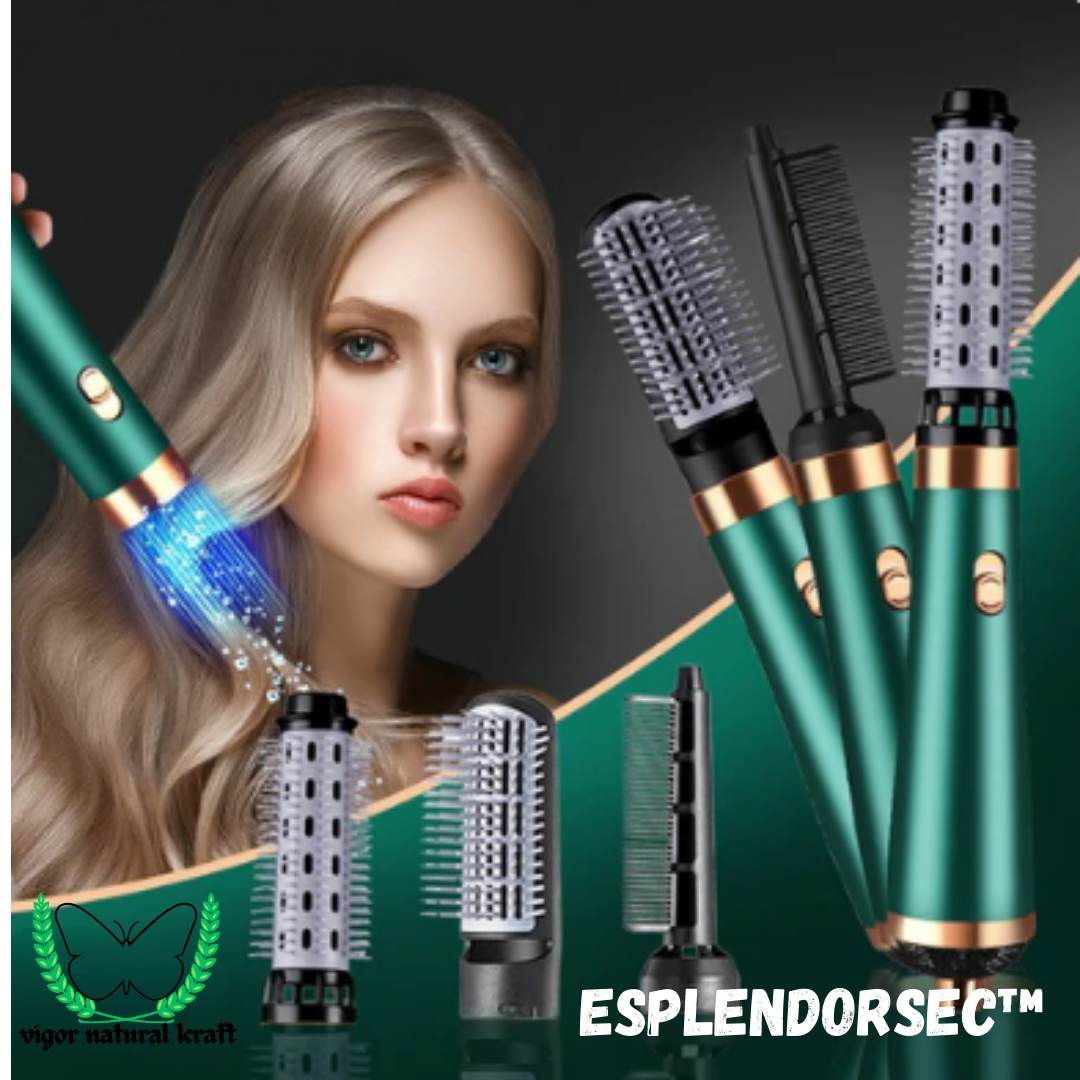 EsplendorSec™- Cepillo Alisador Secador y Rizador 3en1