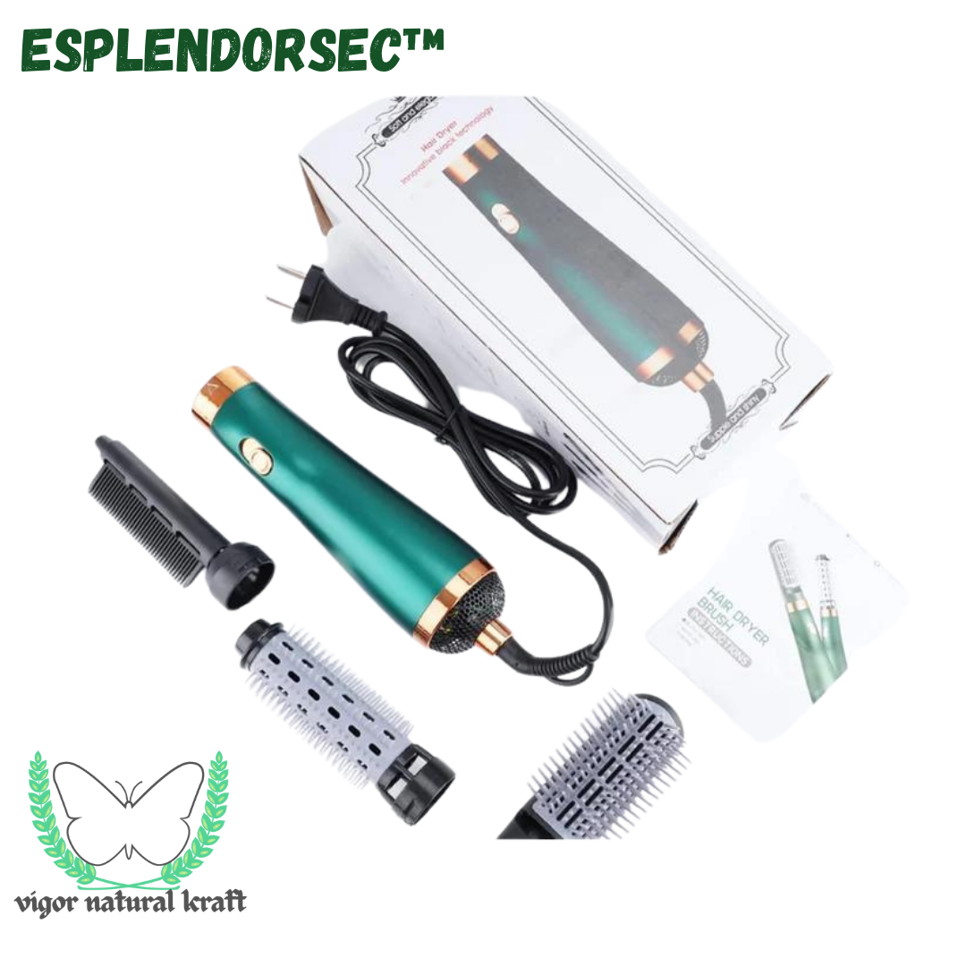 EsplendorSec™- Cepillo Alisador Secador y Rizador 3en1